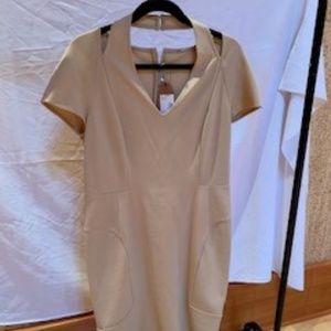 Simple Beige Dress, Size 12, Ports 1961